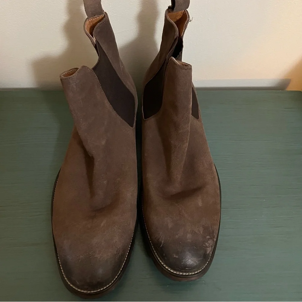 Vintage Foundry Co.‎ Suede Brown Chelsea Boots - Size 12